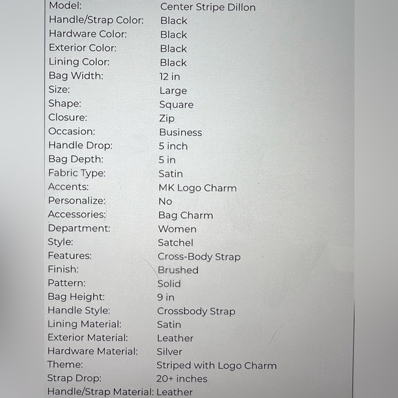 NWT Michael Kors Dillon Bag w dust bag - Picture 5 of 5